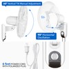 Simple Deluxe Adjustable Tilt, Quiet Operation Household Wall Mount Fans