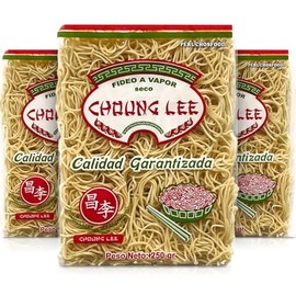 Fideos Chino Seco Choung Lee para Tallarin Saltado Peruano 250 g 3 paquetes | Peruvian Chow Mein Noodles 8.8 oz | 3 Packs