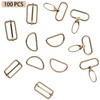 VOKABY Pack of 100 Carabiner Hooks with Swivel Kits, Bag