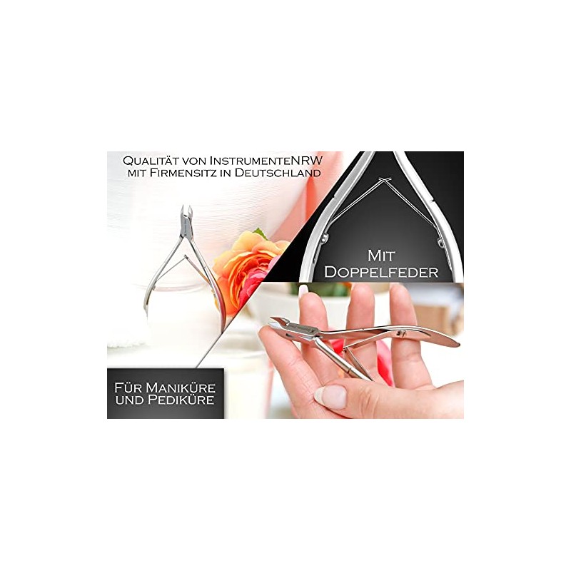 Nagelhautzange Hautzange Excellent-Solingen mit 5 mm Schnittfläche aus rostfreiem Edelstahl