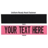 Custom Uniform Name Tape. Pink, 3.5 Inch Hook Fastener