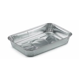 Bakery Direct Small Aluminium Foil Recyclable Traybake - Bake-in Mould - 190 x 126 x 26mm (Silver, 50)