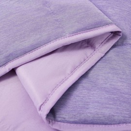 Satwip Cooling Weighted Blanket 15 lbs Cool Moire Jersey Bed Blanket Twin Size for Hot Sleeper with Soft Breathable Sanded, 48 x 72 inches, Purple