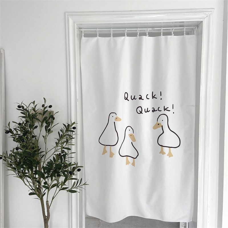 Door Curtain Cute Decorative Cartoon Doorway Divider Cloth for Bedroom