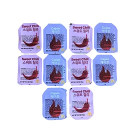 McDonald's 10 McDonalds BTS Meal dipping sauces Cajun/Sweet Chili - LIMITED EDITION NEW