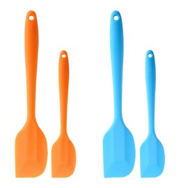 Juego de Espátulas de Silicona, 2pcs Mezclador De Mantequilla De Grado Alimenticio Raspador De Crema Para Pasteles Resistente Al Calor Herramienta De Mezcla Utensilios,Espátulas