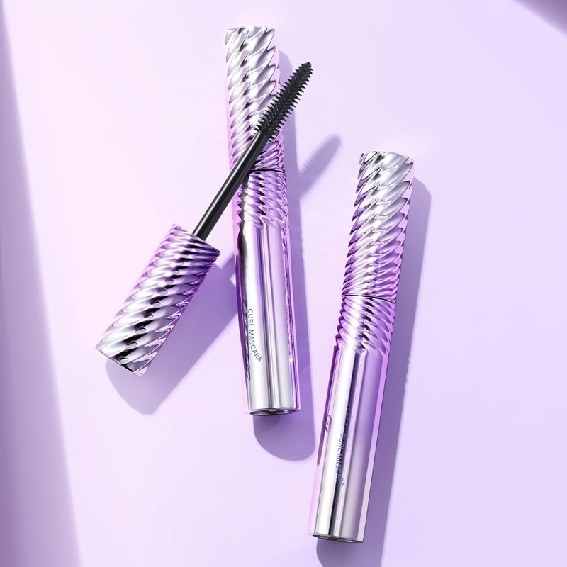 Waterproof Black Mascara with Tapered Brush, Long-Lasting, Volumizing, Smudge Proof,