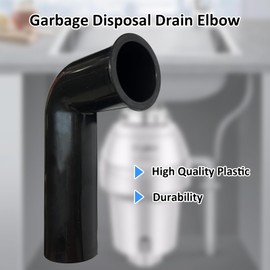 Garbage Disposal Drain Elbow Replacement for Moen Garbage Disposal Drain And Gasket Kit,with 1.5" Elbow, Flange, Gasket, and Two Screws