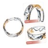 SAFIGLE Resin Gold Foil Ring Set for Women Stacking Ring