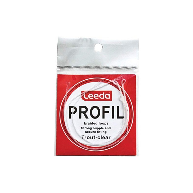 Leeda Profil Braided Loops Trout Clear 3 pack