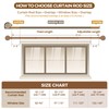 KAMANINA Curtain Rods for Windows 72 to 144 Inches (6-12ft)
