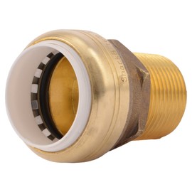 Sharkbite UIP140A 1" Brass Push-To-Connect PVC IPS x 1" Male Pipe Thread Adapter
