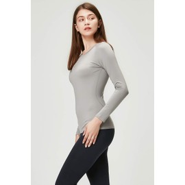 DEVOPS Women's 2 Pack Thermal Long Sleeve Shirts Compression Baselayer Tops