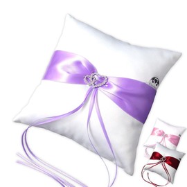 EinsSein 1x Ring pillow Parentesi 20x20 big lilac-white wedding cushion cushions bearer rings bearers pillows for page boy box weddings boxes ceremony party 2 set teal small weddingring heart wadding
