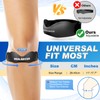 Healrecux Silicone Patellar Tendon Support Strap, Adjustable Non-Slip Patella Band