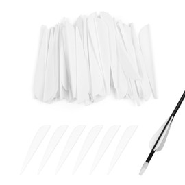 4 Inch Archery Fletches Plastic TPU Fletching Vanes Feathers Vane DIY for Archery Arrows Carbon Arrow Hunting Target Shooting - Pack of 50