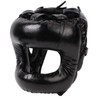 Boxing Headgear Black Head Guard Large Full Coverage PU Shock