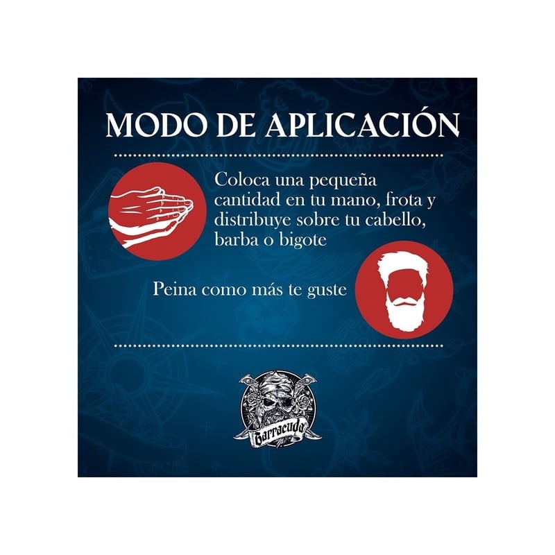 Crema Fijadora Barracuda hold cream original 150g