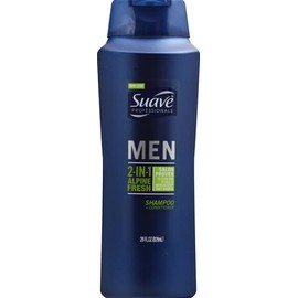 Suave Professionals - Champú y acondicionador 2 en 1 para hombre, Alpine Fresh, 28oz