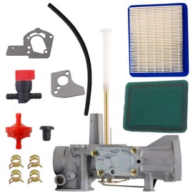 Kurihina Compatible with Carburetor with 491588S 491588 Air Filter for Briggs & Stratton 498298 Carburetor 495459 490524 492645 495426 080201 080202 080212 08023 2 080 252 Carburetor