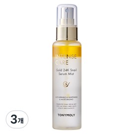 Tony Moly Intense Care Gold 24K Snail Serum Mist, 100ml, 3 pcs / 토니모리 인텐스케어 골드24K스네일 세럼 미스트, 100ml, 3개