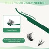 KEYYOU DIY Cluster Lashes Kit Volume Waterproof Long-Lasting Lash Extension