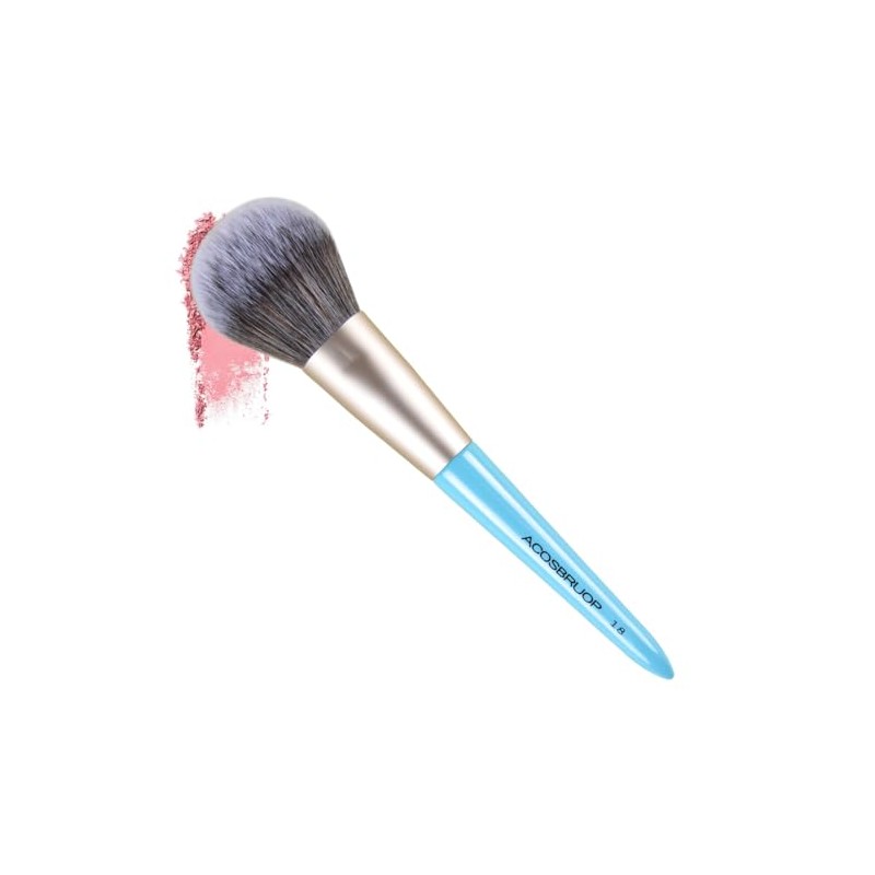 Makeup Brush for Foundation, Large Soft Nylon Bristles, Blue