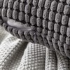 MIULEE Set of 2 Decorative Corduroy Grey Cushion Covers 18x18