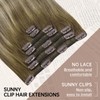 Sunny Hair Clip in Hair Extensions Straight Human Hair Clip