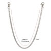 Eigso Black Cuban Link Chain Waist Accessory for Women Men