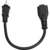 Extension Cord with Ground, 12.8 inches (30 cm) 15A to