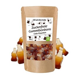 Zuckerfreie Gummibonbons Colaflaschen von LCW | 250g Beutel | zuckerfrei, 0g Zucker | fettfrei | Fruchtgummi / Gummibärchen ohne Zucker mit Süßungsmittel Maltit