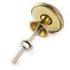 Set of 6 Brass Knobs by FFF - Kitchen Cabinet