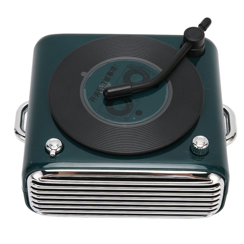 Bluetooth 5.0 Speaker Vinly Record Player Style Old Fashioned Classic