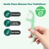 Dental Flossers with Floss Picks Portabl Case,50 Count LIAMOSS Minty