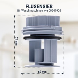 Lint Sieve Washing Machine Filter Filter Filter Lint Filter Insert Fits Like 00647920 for Bosch, Siemens, Constructa, Neff Replacement Part