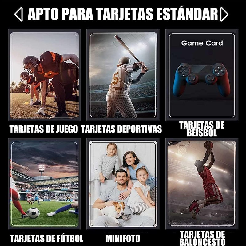 500 Fundas para tarjetas de tamaño estándar, Protector de Cartas