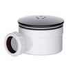 Universal 40mm Outlet Black Shower Trap - 90mm Shower Drain