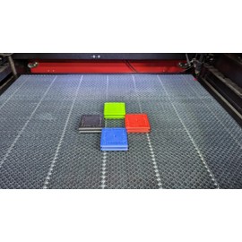 Generic Magnetic Hold Down for Laser Engravers, Compatible with Omtech, Glowforge, Xtool, Thunder, Nova, Atomstack (Blue)