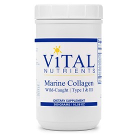 Vital Nutrients Marine Collagen Peptides Powder | Hair, Skin, Nails and Joint Support* | Wild Caught Fish | Type 1 and 3 Collagen Protein Supplement | Gluten, Dairy and Soy Free | 30 Servings