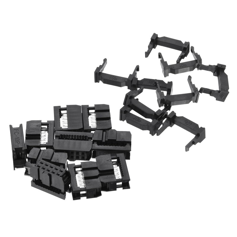 QUARKZMAN 10 Position Female IDC Socket x 10 Pieces Flat
