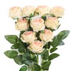 Justoyou Silk Artificial Rose Flowers Bridal Bouquet Flowers