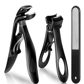 Triko Cortauñas Profesional, Cortauñas de Acero Inoxidable, Kit de Cortauñas para Uñas Gruesas, para Personas Mayores, Cortauñas de Mandíbula Ancha y Uñas en Ángulo para Hombres, Mujeres