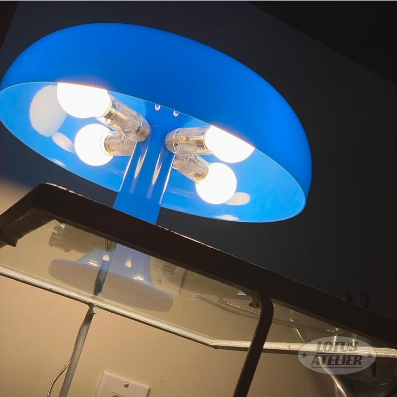 Lotus Atelier Blue Mushroom Lamp for Room Aesthetic Modern Lighting