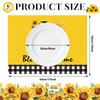Sunflower Placemats Set of 6 Summer Table Mats Washable Square