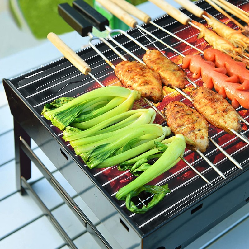 Barbecue Grill Portable BBQ Charcoal Grill Smoker Grill for Outdoor