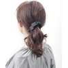 VINGTAINE H-935-BK Ribbon, Banana Clip, Satin, Thin, Medium, Hair Clip,