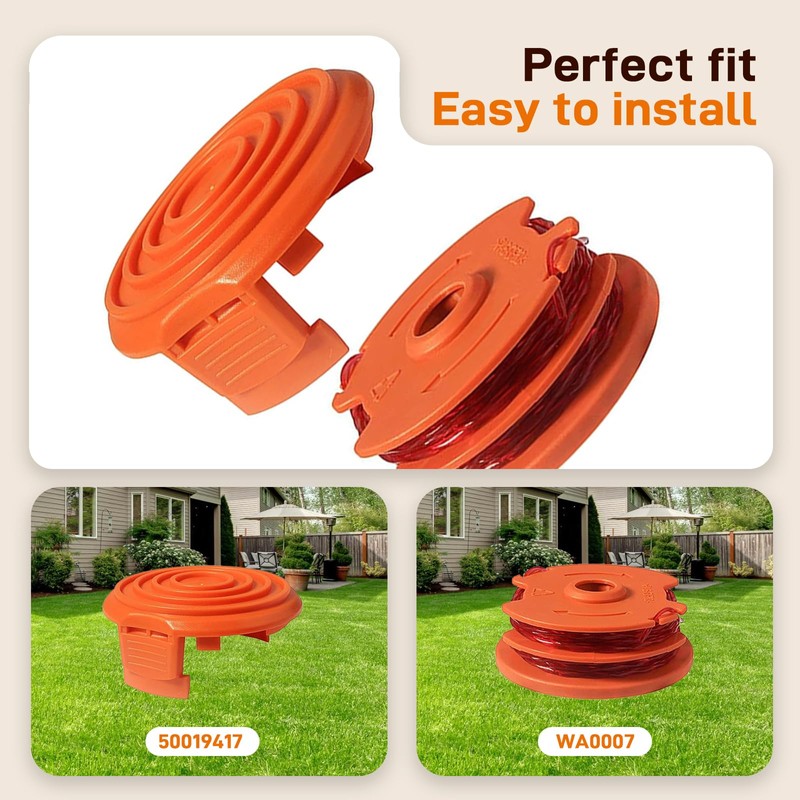Cilivo WA0007 / 50022833 Replacement Line Trimmer Spool for Worx