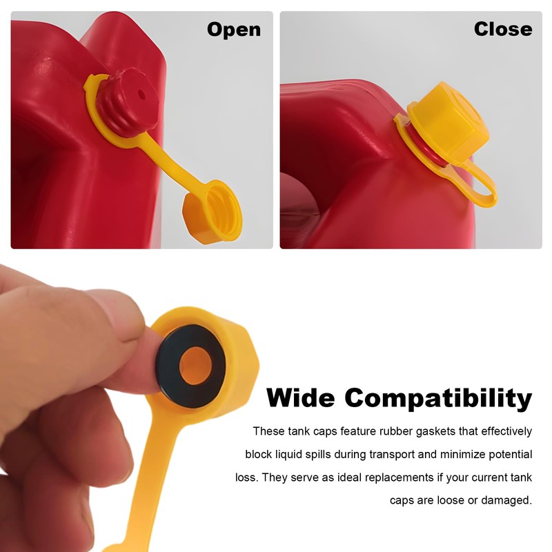 2 PCS Gas Can Vent Caps, Car Gas Tank Rear