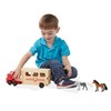 Melissa & Doug Horse Carrier Wooden Vehicle Play Set with